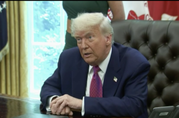 Trump habla desde la Oficina Oval en medio de la tensión por el envío de marines a Los Ángeles.